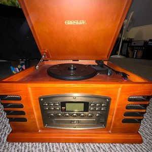 Crosley Radio, Vinyl and CD Player with Remote